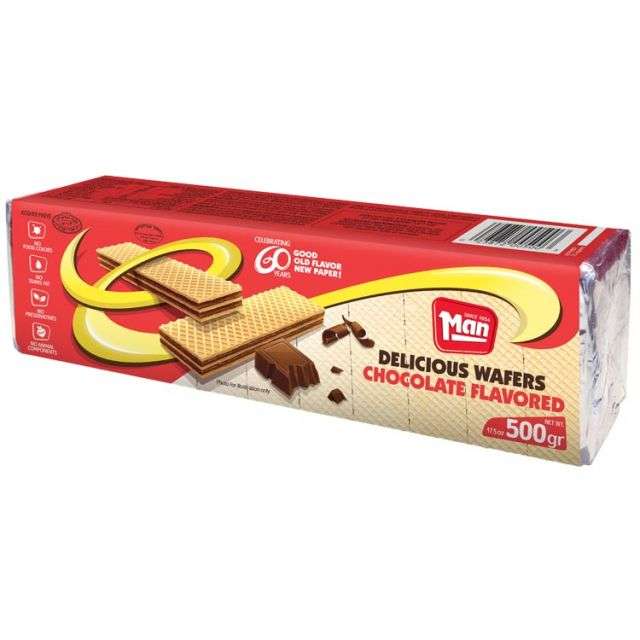Man Chocolate Flavored Wafer 17.5 Oz-PP3027
