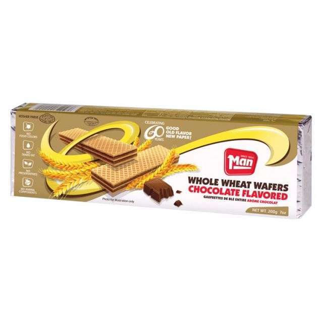 Man Whole Wheat Wafer Chocolate Flavored 7 Oz-PP3045