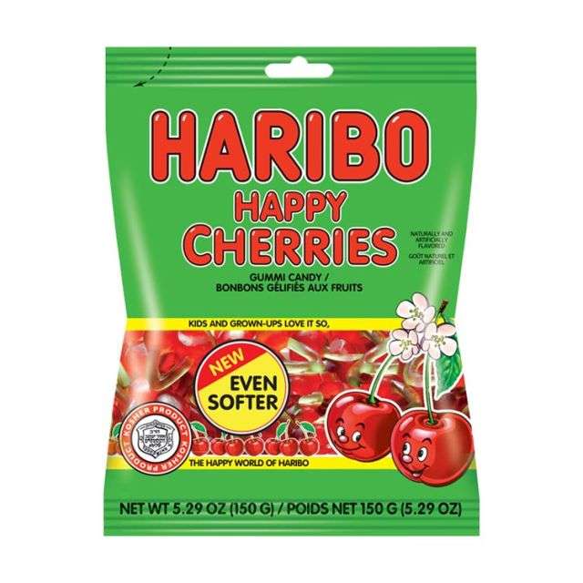 Haribo Happy Cherries Gummies 5.29 Oz-121-355-07