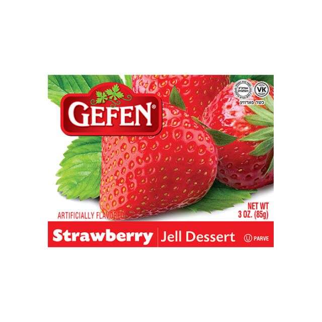 Gefen Strawberry Jell Dessert 3 oz-04-221-01
