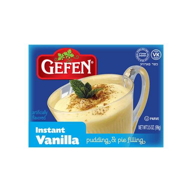 Gefen Instant Vanilla Pudding and Pie Filling 3.5 oz-04-225-03