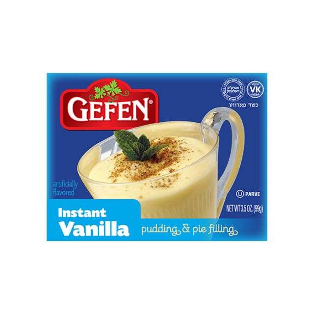 Gefen Instant Vanilla Pudding and Pie Filling 3.5 oz-PK306143
