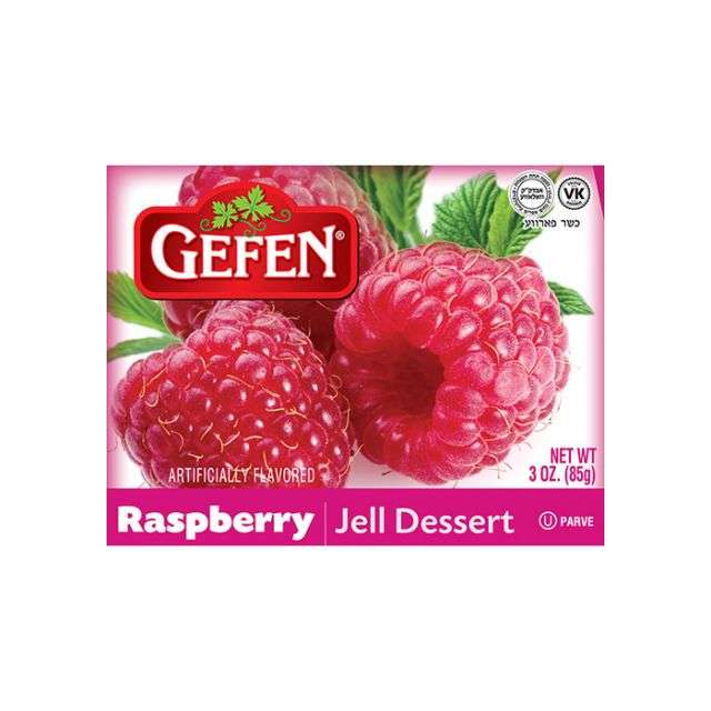 Gefen Raspberry Jell Dessert 3 oz-04-221-02