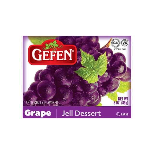 Gefen Grape Jell Dessert 3 oz-PK306106