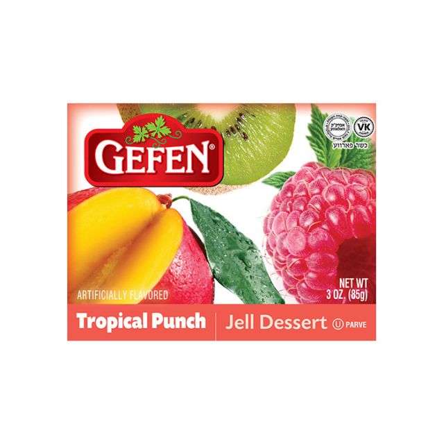 Gefen Tropical Punch Jell Dessert 3 oz-04-221-08