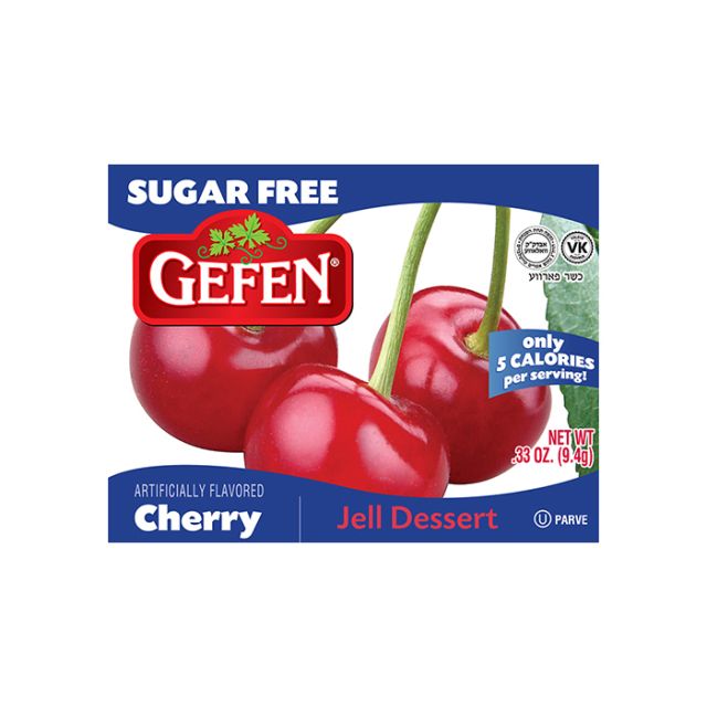 Gefen Diet Cherry Jell Dessert 0.3 oz-04-221-11
