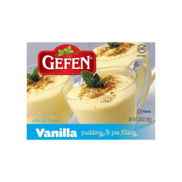 Gefen Vanilla Pudding and Pie Filling 3.25 oz-04-225-05