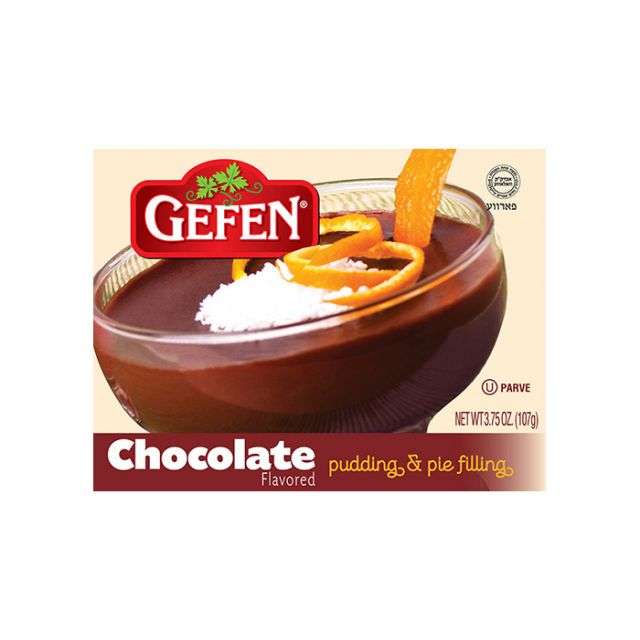 Gefen Chocolate Flavored Pudding and Pie Filling 4.1 oz-PK306141