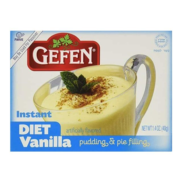 Gefen Diet Instant Vanilla Flavored Pudding and Pie Filling 1.4 oz-04-225-07