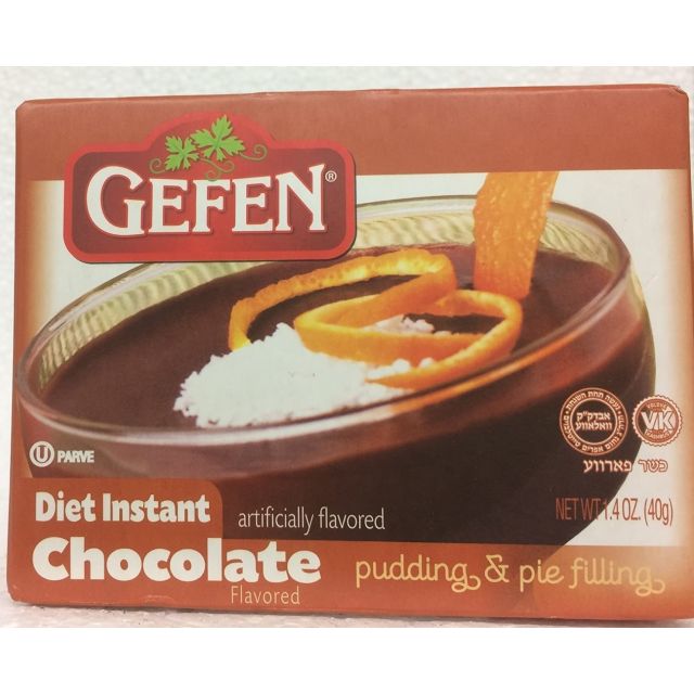 Gefen Diet Instant Chocolate Flavored Pudding & Pie 1.4 oz-04-225-08