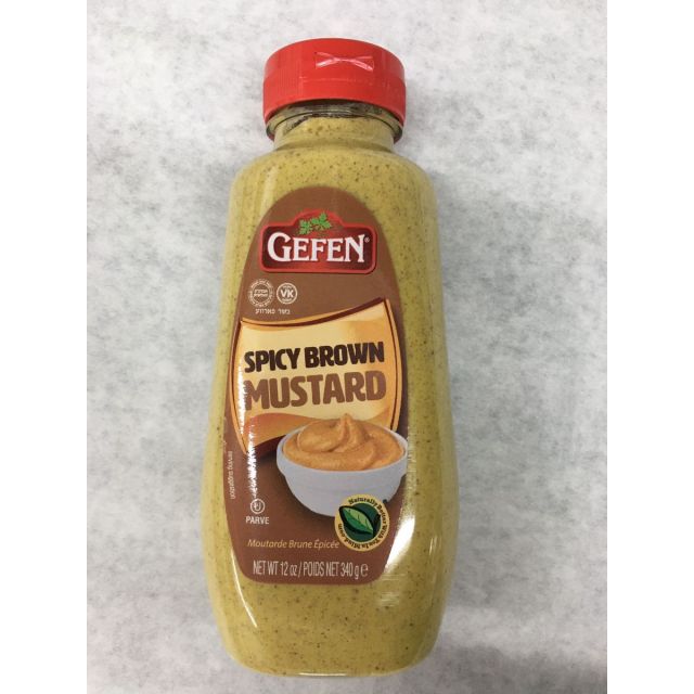 Gefen Spicy Brown Mustard 12 Oz-PK308306