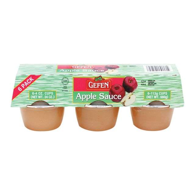 Gefen Regular Apple Sauce 6 PACK 6Ã—4 oz-04-207-01