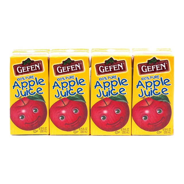 Gefen 100% Apple Juice from Concentrate 4Ã—6.75oz-208-330-01