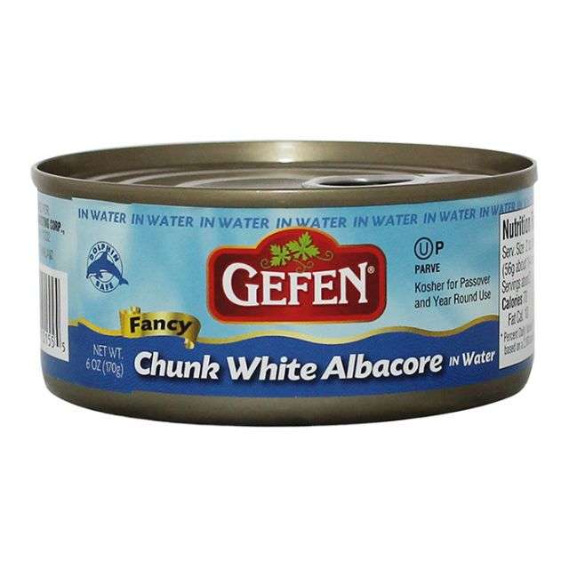 Gefen Chunk White Tuna In Water Flip Top 6 oz-PK315107