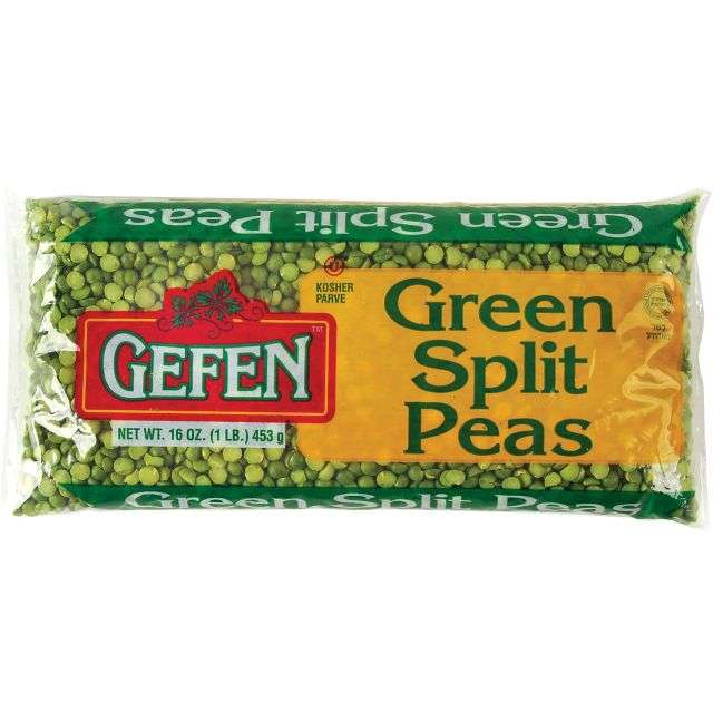 Gefen Green Split Peas 16 oz-04-253-04