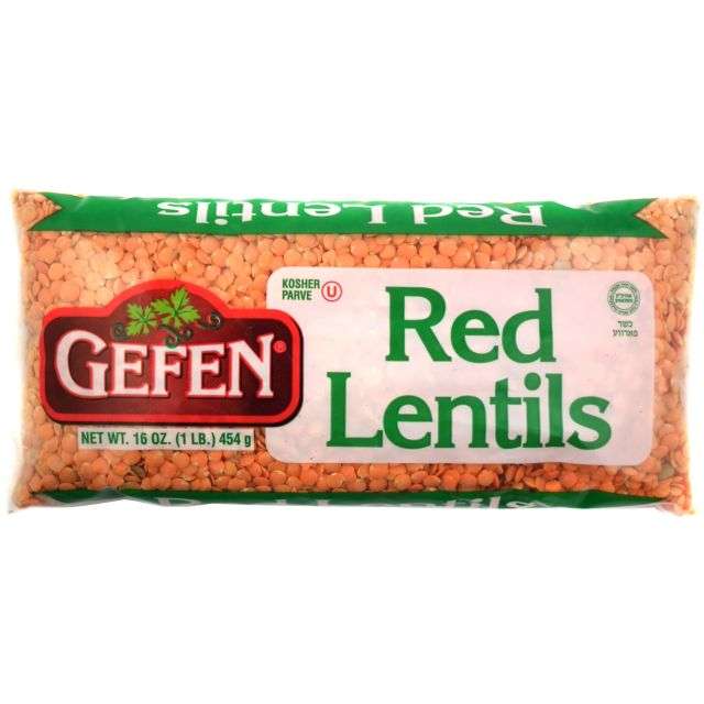 Gefen Red Lentils 16 oz-04-215-03