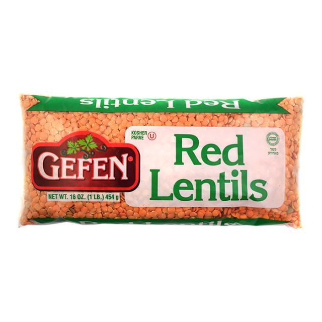 Gefen Red Lentils 16 oz-04-215-03