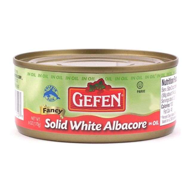 Gefen Solid White Tuna In Oil Flip Top 6 Oz-PK315100