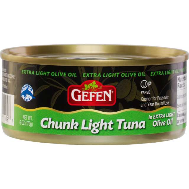 Gefen Chunk Lite Tuna In Extra Light Olive Oil 6 Oz-04-202-06
