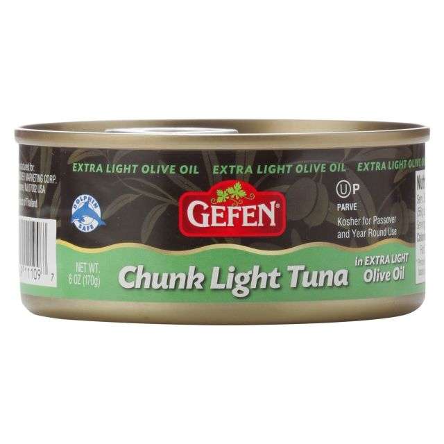 Gefen Chunk Lite Tuna In Extra Light Olive Oil 6 Oz-PK315109