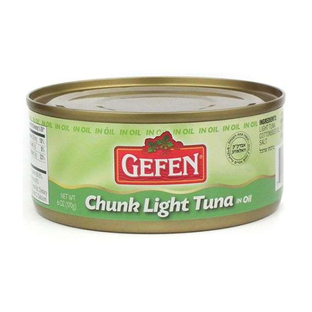 Gefen Chunk Light Tuna In Oil 6 Oz-PK315110