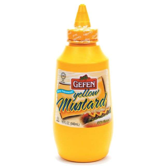 Gefen Yellow Mustard 16 Oz-04-242-04