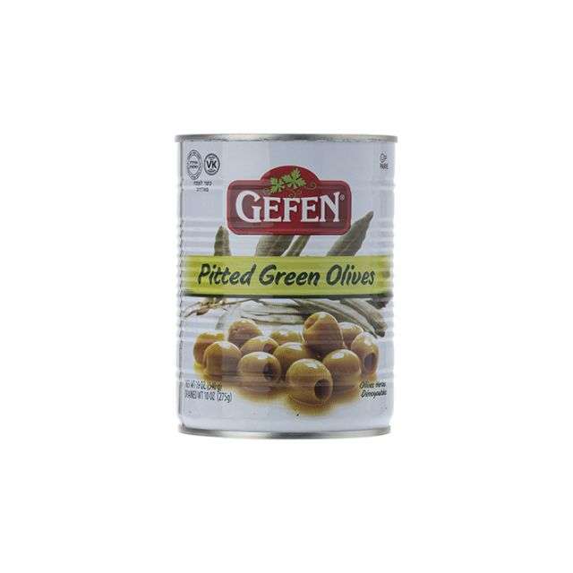 Gefen Pitted Green Olives 19 Oz-PK310321