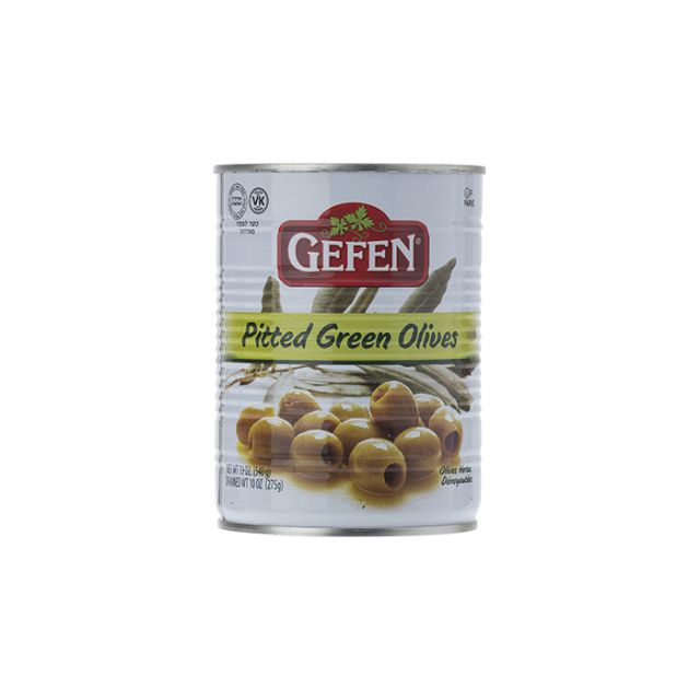 Gefen Pitted Green Olives 19 Oz-04-203-11
