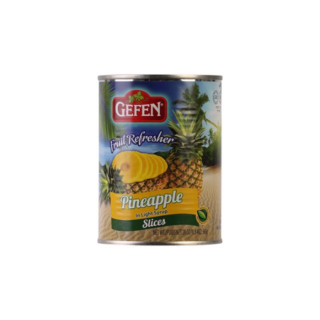 Gefen Canned Sliced Pineapple 20 Oz-PK318351