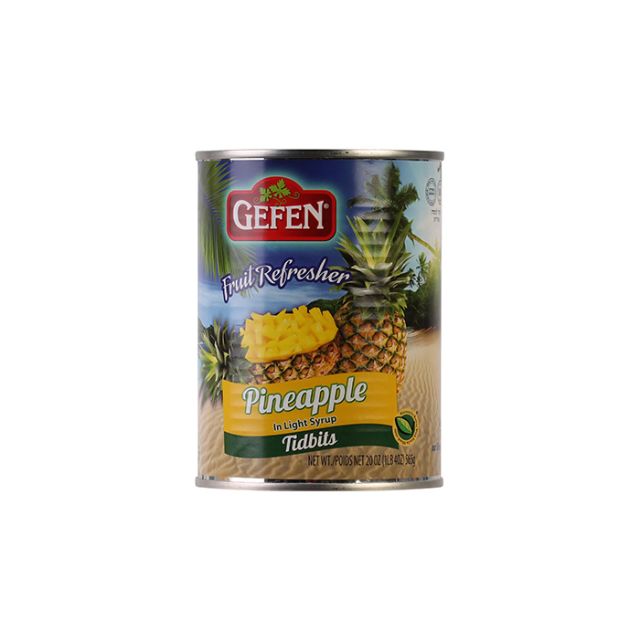 Gefen Canned Pineapple Tidbits 20 Oz-04-200-10