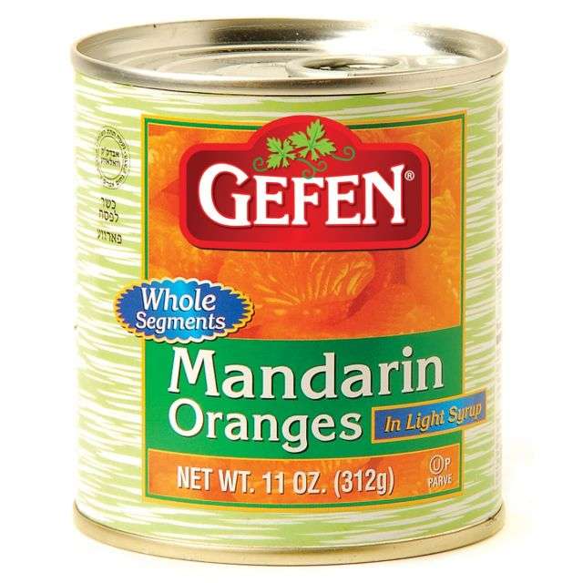 Gefen Canned Mandarins Oranges (Whole Segments) 11 Oz-04-201-01
