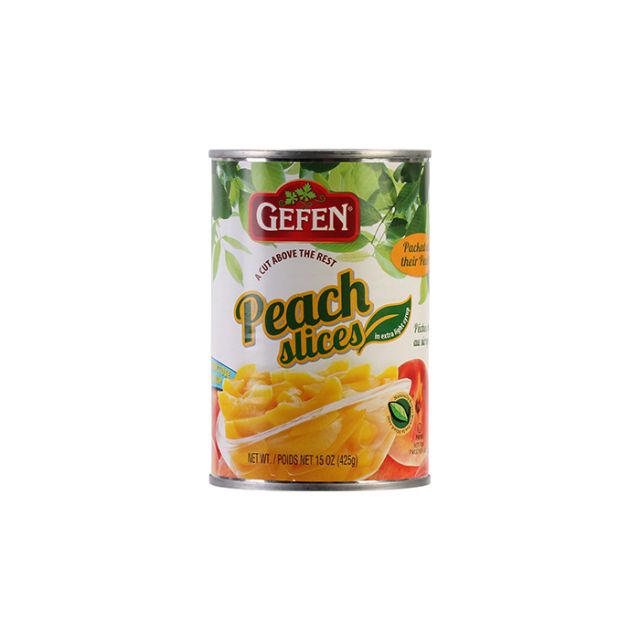 Gefen Canned Sliced Peaches 15.25 Oz-04-201-03