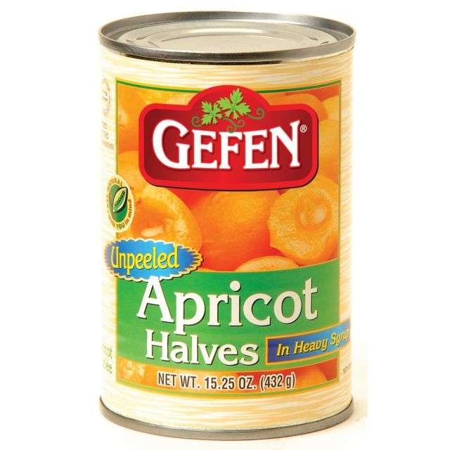 Gefen Canned Apricot Halves 15.25 Oz-04-201-07