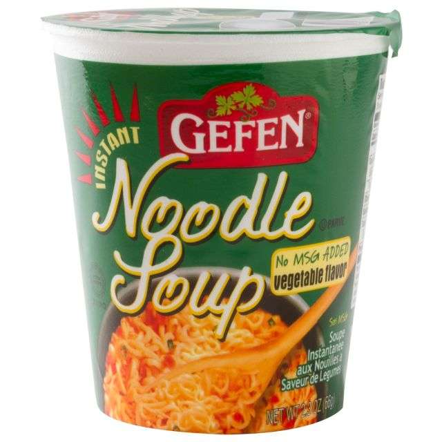 Gefen Instant Vegetable Noodle Soup Cup (No MSG) 2.3 Oz-04-217-39