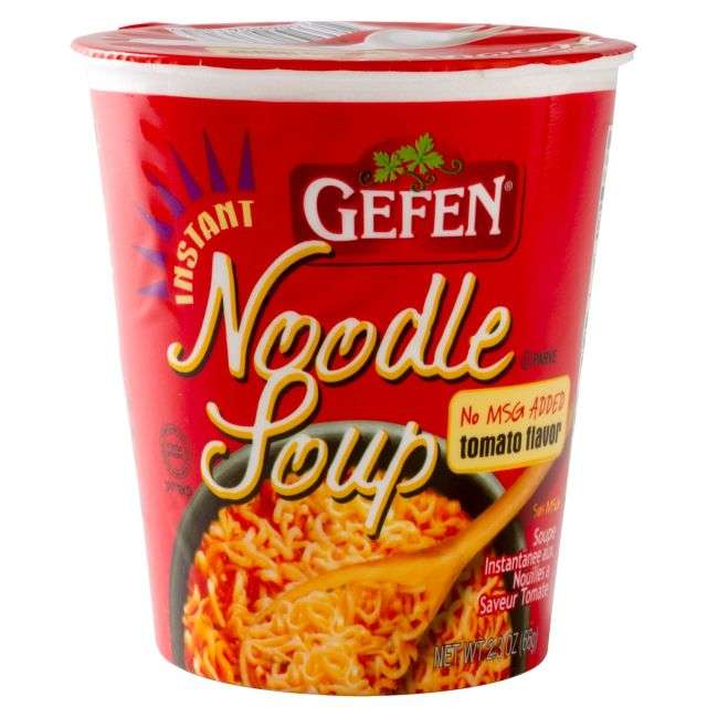 Gefen Instant Tomato Noodle Soup  Cup (No MSG) 2.3 Oz-04-217-40