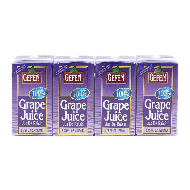 Gefen Grape Juice Boxes 4Ã—6.7 Oz-208-330-03