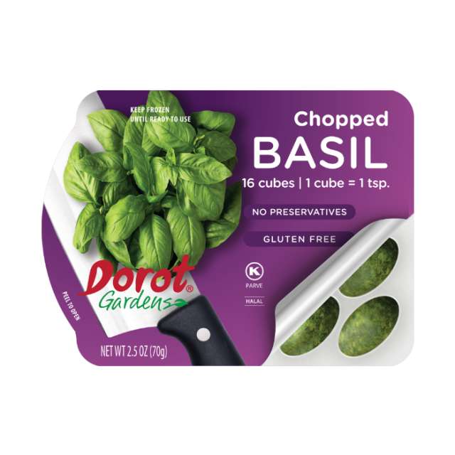 Dorot  Chopped Basil Ovals  2.5 oz-313-335-01
