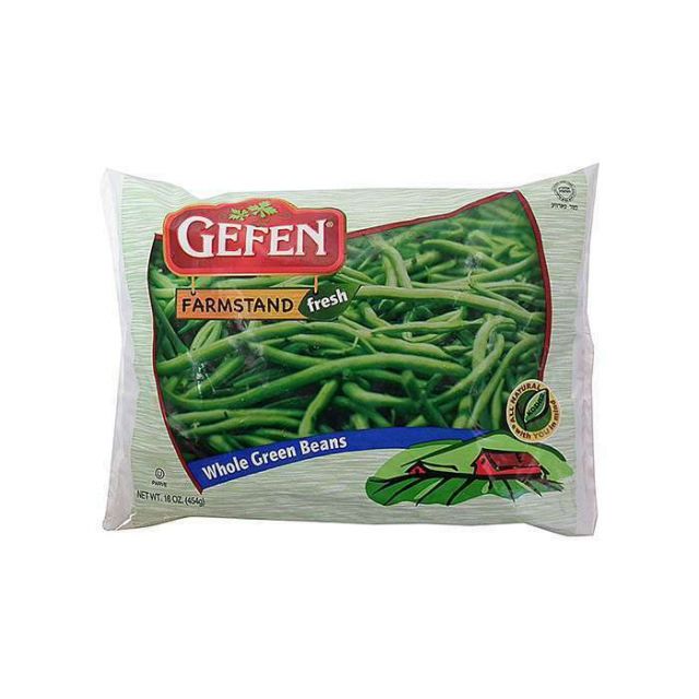 Gefen Frozen Whole Green Beans 16 Oz-PK300206