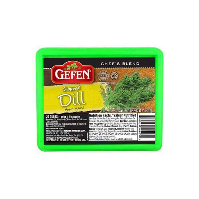Gefen Chopped Dill Cubes 2.5 Oz-313-335-08