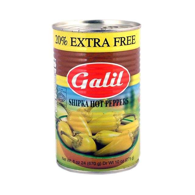 Galil Green Hot Peppers + 20% Extra 23 Oz-04-200-11