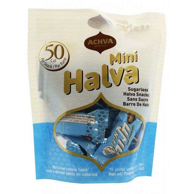 Achva Halva Sugarless Mini Snack Bag, 5.3 Oz-GP117-021