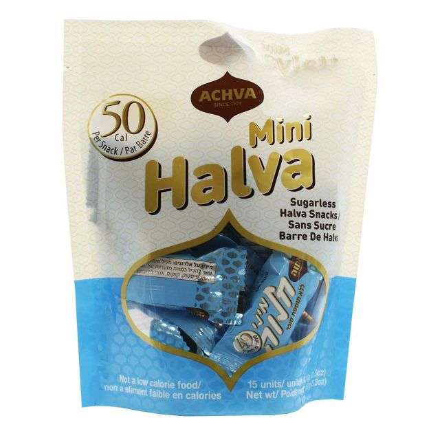 Achva Halva Sugarless Mini Snack Bag, 5.3 Oz-121-378-08