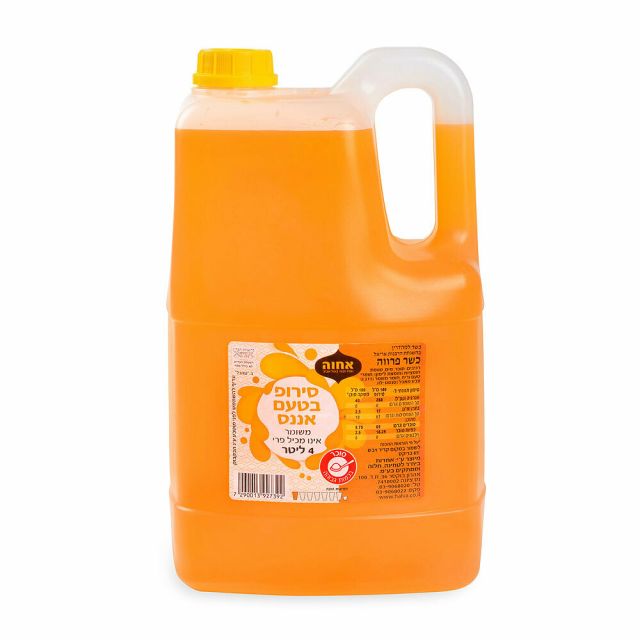 Achva Syrup Orange Flavoured 4 Liter-208-415-02