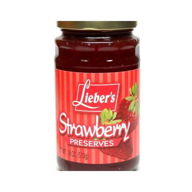 Liebers Strawberry Preserves 18 Oz-04-196-02