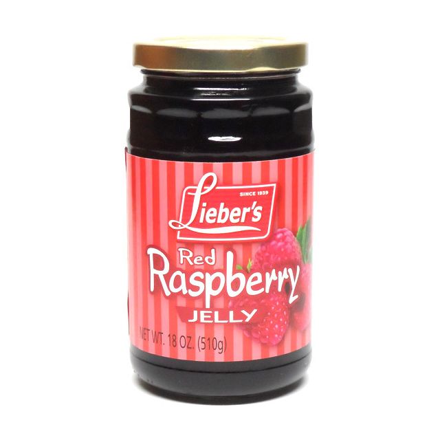Liebers Red Raspberry Jelly 18 Oz-04-196-04
