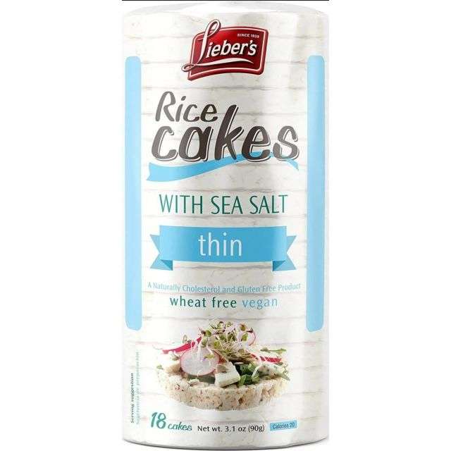 Liebers Rice Cakes with Sea Salt 3.1 Oz-121-361-02