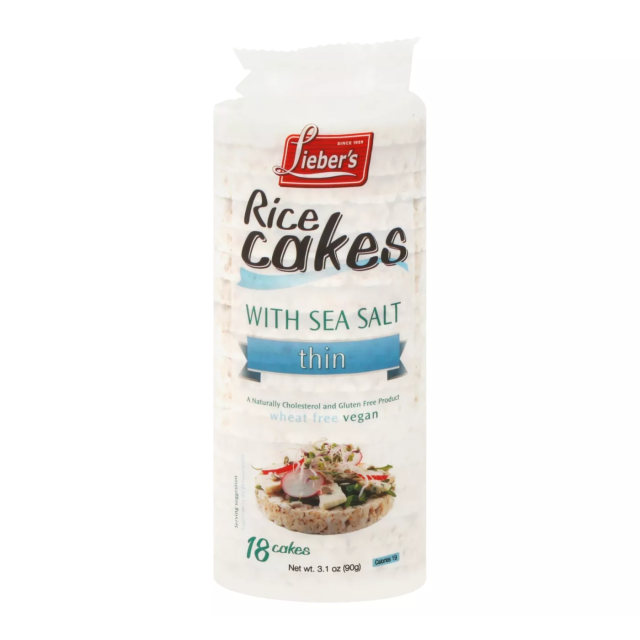 Liebers Rice Cakes with Sea Salt 3.1 Oz-121-361-02