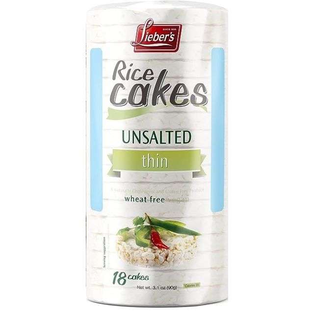 Liebers Unsalted Rice Cakes 3.1 Oz-121-361-03