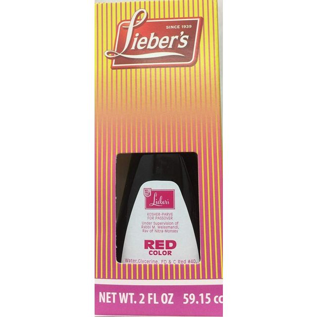 Liebers Red Food Coloring 2 Oz-04-234-27