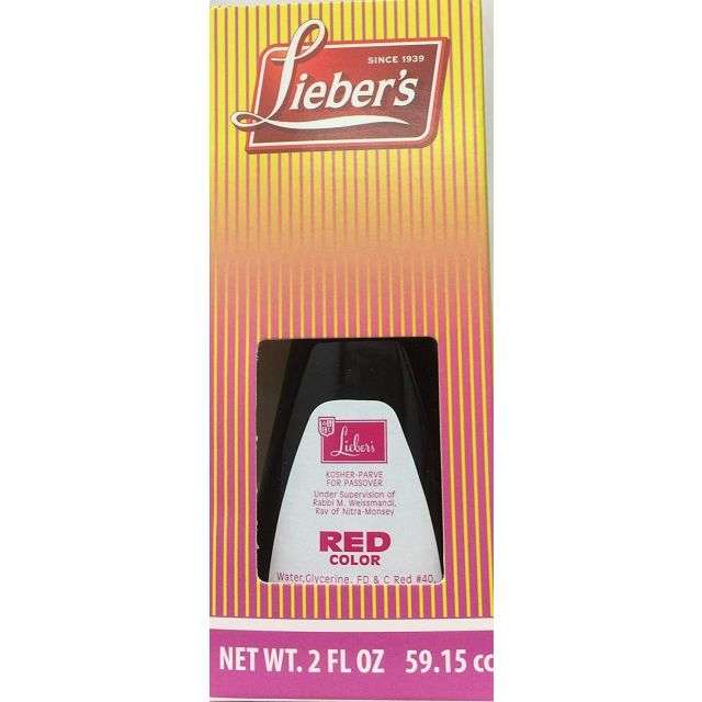 Lieber׳s Red Food Coloring 2 Oz-LP-B30